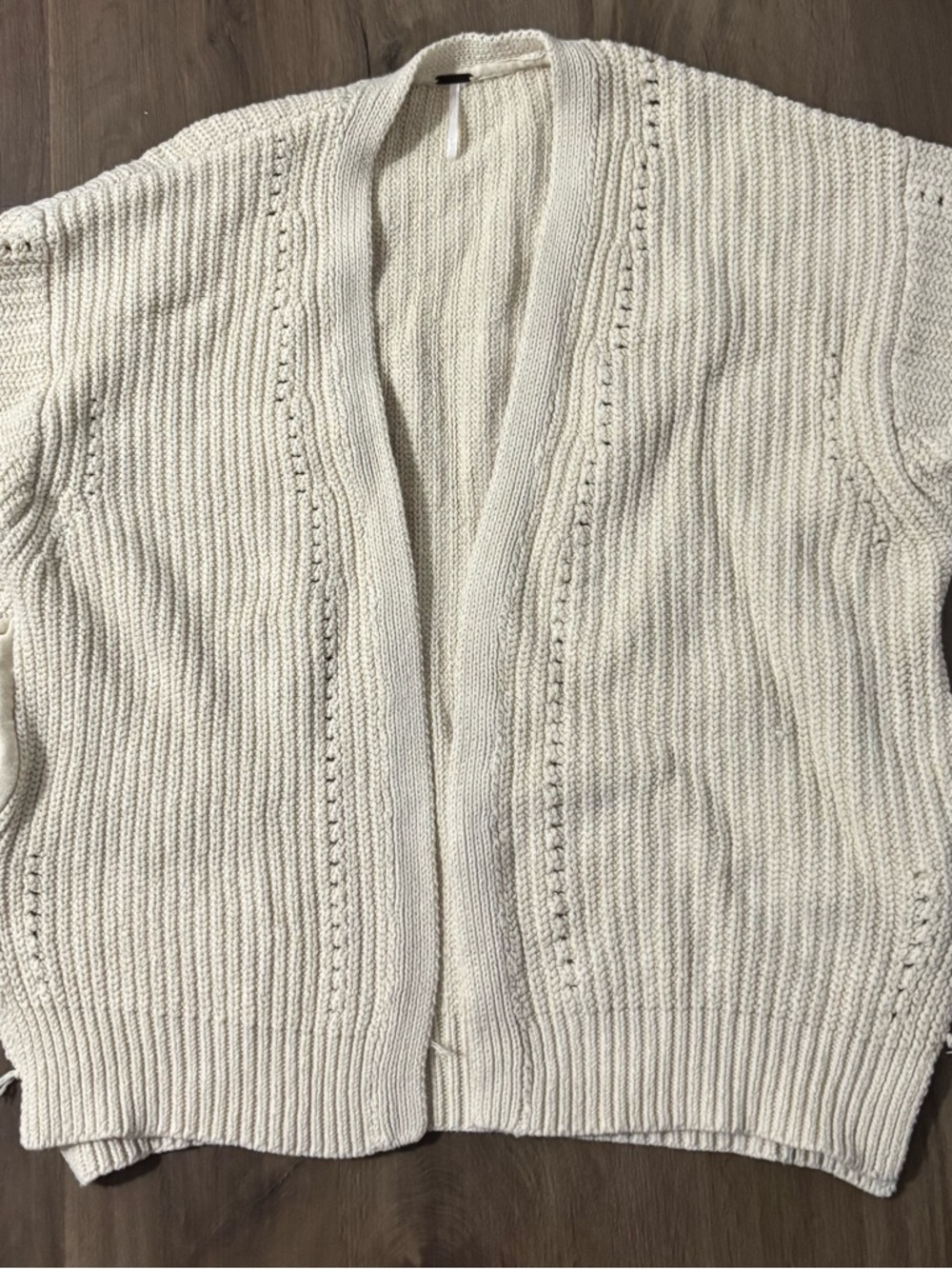 Free People Cream Knit Cardigan - Picture 2 of 3